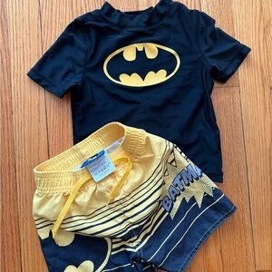 Batman Kids Swim Set - Black and Yellow